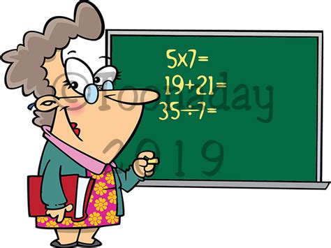 Female Math Teacher Clip Art