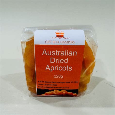 Australian Dried Apricots 220g T Box Hampers