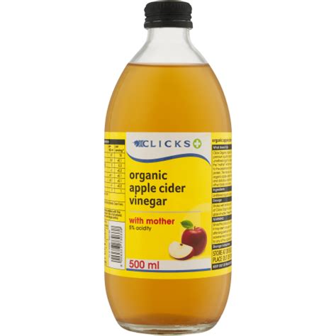 Clicks Organic Apple Cider Vinegar 500ml Clicks