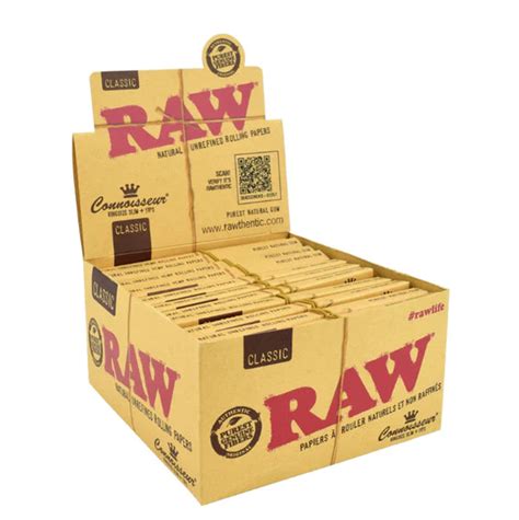 Raw Rolling Papers Connoisseur King Size Slim W Tips