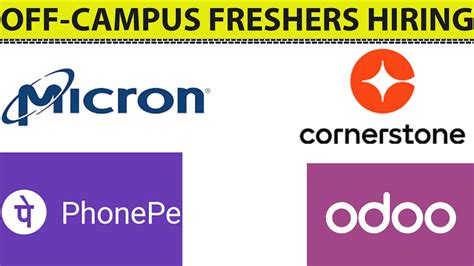 Phonepe Micron Cornerstone Odoo Off Campus Freshers Hiring