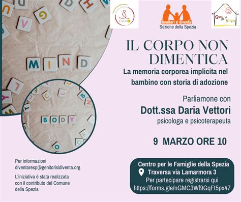 Parliamone Con Daria Vettori IL CORPO NON DIMENTICA LA MEMORIA