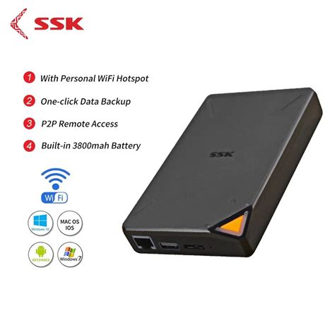 Ssk Portable Wireless External Hard Drive Smart Hard Disk Tb Cloud