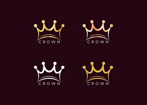 Premium Vector Minimalist Gold Crown Logo Design Vector Template Luxury Kings Crown Logo Design