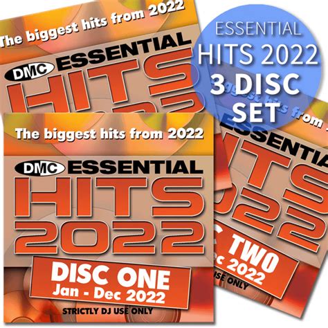 Dmc Essential Hits 2022 Best Of Year 2022 Chart Music Cd