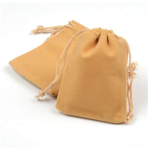 Pcs Lot X Cm Gold Small Velvet Drawstring Bags Cute Bracelet Jewelry