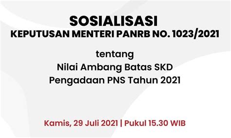 Passing Grade Cpns 2021 Simak Batas Nilai Ambang Batas Skd Tiu Twk