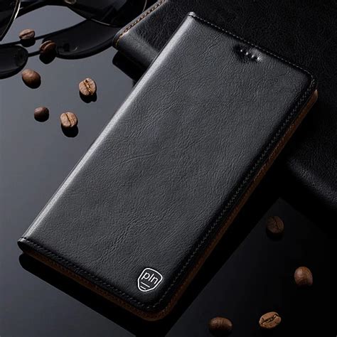 Funda De Cuero Genuino Para Zte Blade A Funda De Lujo De Gran Calidad