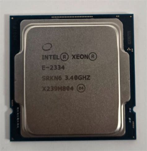 Intel Xeon E-2334 Quad Core 3.4Ghz 8M 65W Processor SRKN6 | eBay