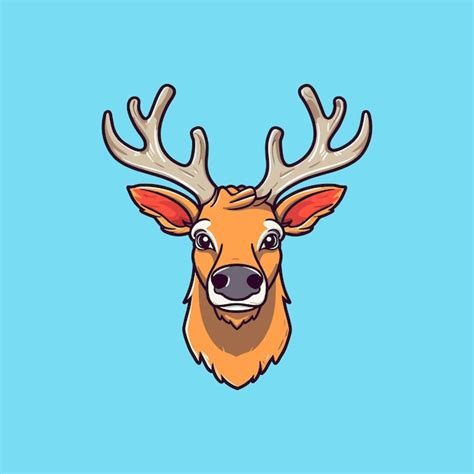 Premium Vector Vector Of Deer With Antlers