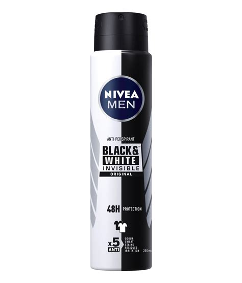 Black White Anti Perspirant Ml Spray Nivea Men