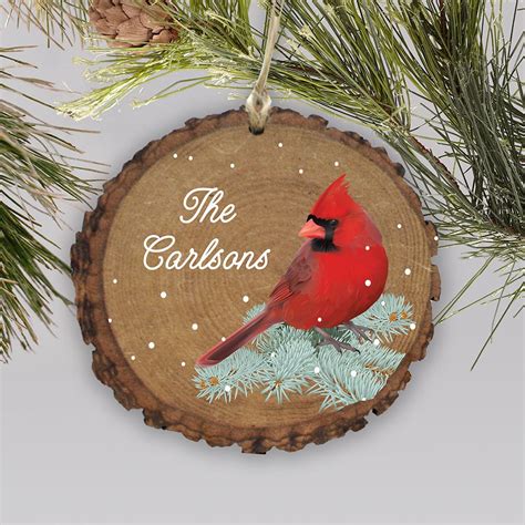 Personalized Cardinal Barky Holiday Ornament Tsforyounow