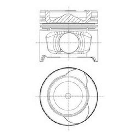 Поршень в сборе 0 50 MGN II SCENIC CLIO III MODUS LGN III KNG 1 5DCI