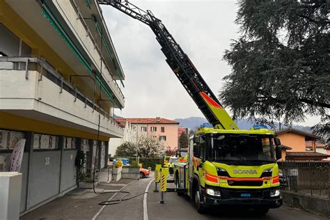 Incendio Sul Terrazzo Di Una Palazzina A Morbio Inferiore