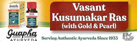 Buy Guapha Ayurveda Vasant Kusumakar Ras With Gold Pearl