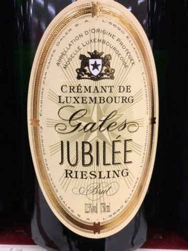 Gales Cr Mant De Luxembourg Jubil E Riesling Brut Vivino Us