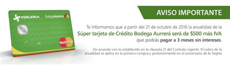 S Per Tarjeta De Cr Dito Bodega Aurrera Inbursa Lastarjetasdecredito