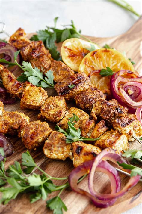 Grilled Chicken Shawarma Skewers Easy Weeknight Recipes