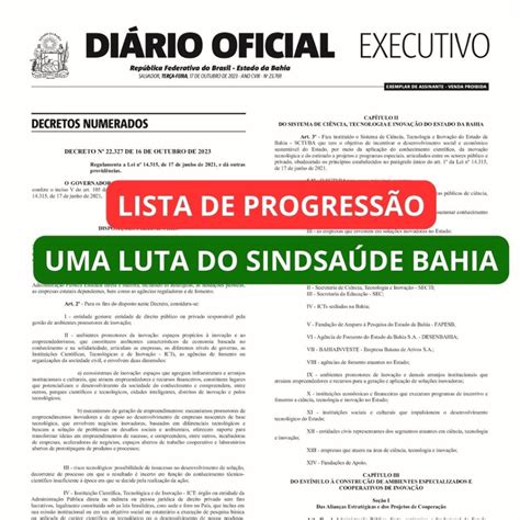 Sindsaúde Ba Sindsaúde Bahia conquista o pagamento da progressão