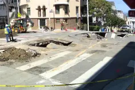 Large San Francisco sinkhole forms at intersection after water main break