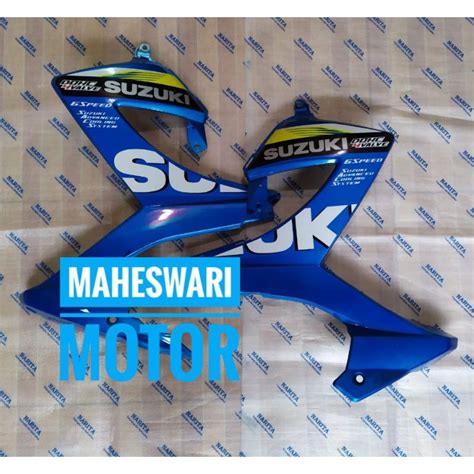 Jual Sayap Samping Suzuki Satria Fu Facelift Biru Plus Striping