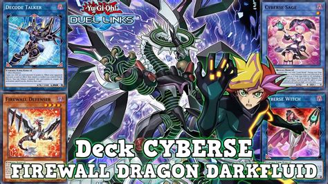 Deck CYBERSE LLEGÓ EL LINK 5 FIREWALL DRAGON DARKFLUID Yu Gi Oh Duel