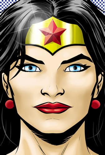 Wonder Woman Headshot Terry Huddleston Art