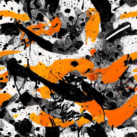 Orange and Black Splatter Graphic · Creative Fabrica