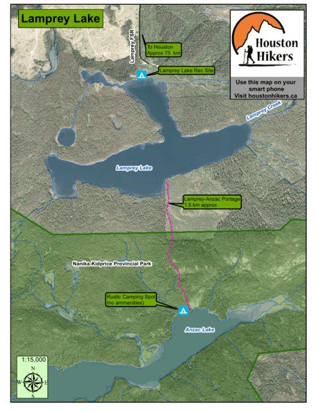 Lamprey Lake - Houston, BC map by Houston Hikers Society | Avenza Maps