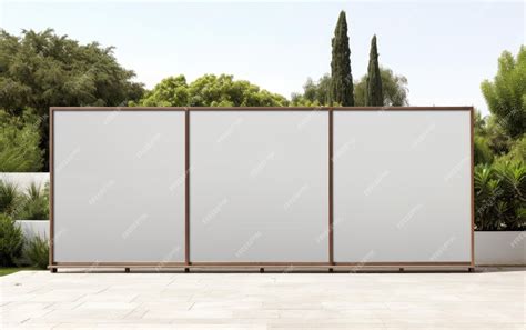 Premium AI Image | Distributed Beautiful Outdoor Privacy Screen Isolated on White Background