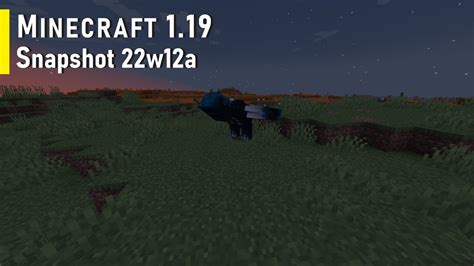 Minecraft 119 Snapshot 22w12a Warden Darkness And Boat With Chest Youtube