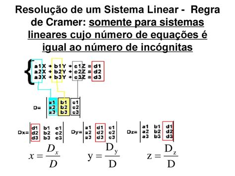 Determinantes E Sistemas Lineares Ppt Carregar