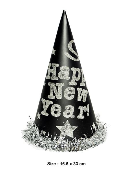 Party Set Singapore Happy New Year Cone Paper Hat