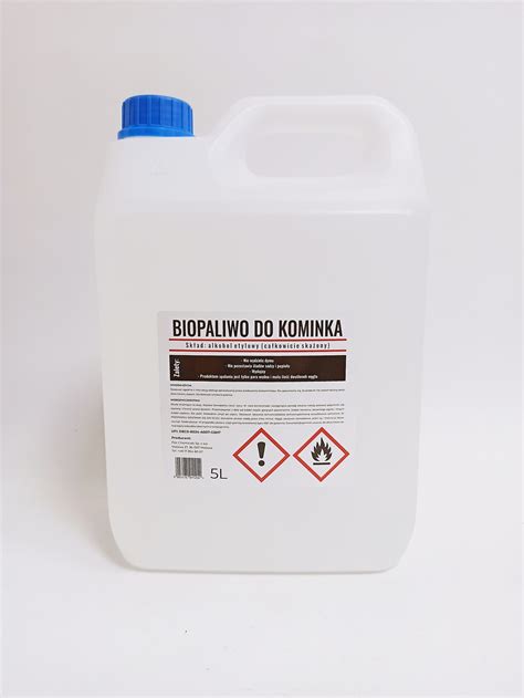 BIOPALIWO DO KOMINKA BIOETANOL BIOKOMINEK 5L 5000 ML BEZZAPACHOWE