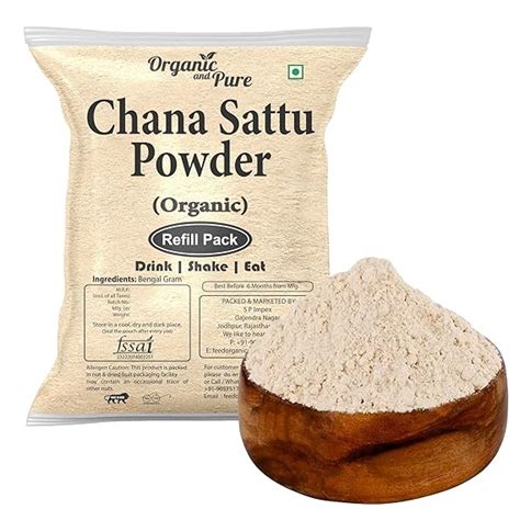 Organic And Pure Chana Sattu Powder Chana Ka Sattu Roasted Gram