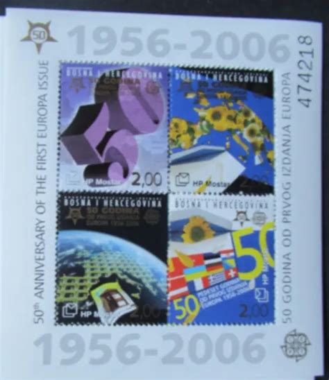 BOSNIA AND HERZEGOVINA CEPT 2006 Europa Mini Sheet MUH EUR 1 83