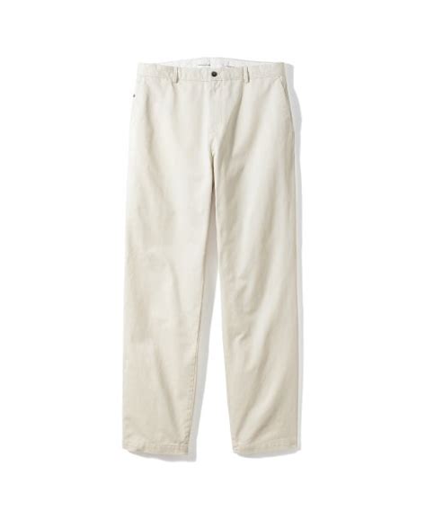 MUSINSA RISE BELOW AUTHENTIC Supima 302 Loose Tapered Chino Pants Ivory