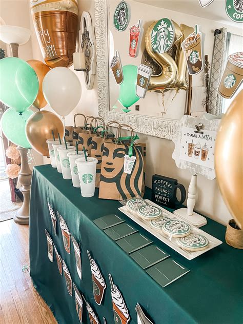 Starbucks Birthday Party Ideas Photo 20 Of 20 Artofit