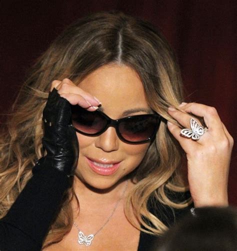 Mariah Carey Wears Butterfly Jewelry at Launch of New Butterfly Drink