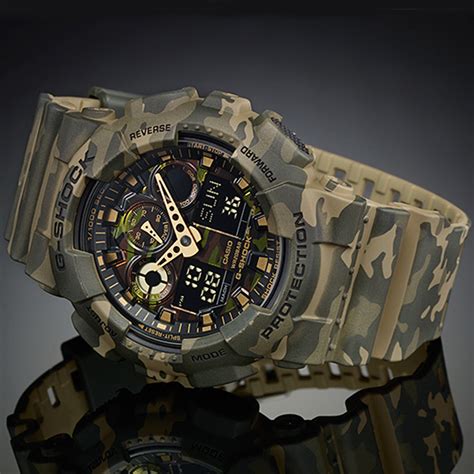 G Shock GA 100CM 5AER Watch Camouflage