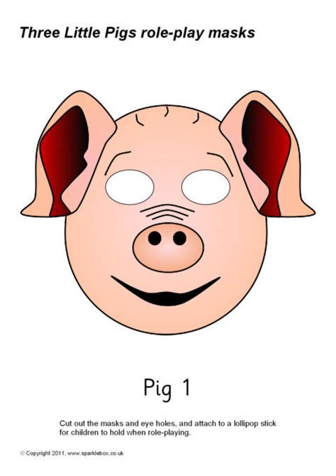 3 Little Pigs Masks Template | TUTORE.ORG - Master of Documents