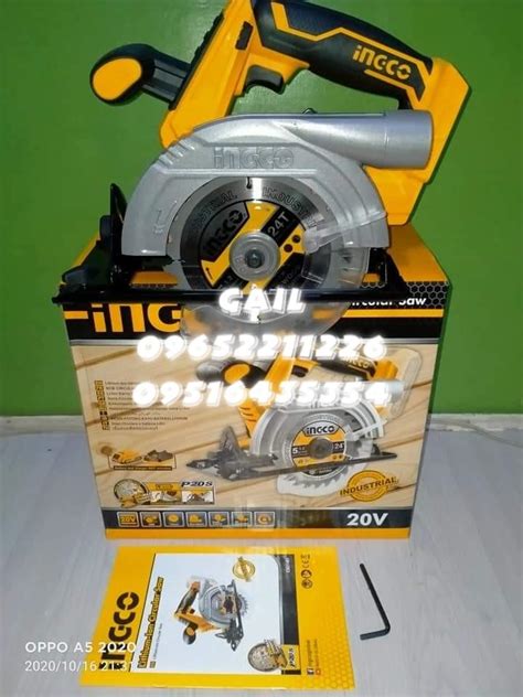 INGCO 20V Li Ion Cordless Circular Saw Commercial Industrial