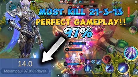 GAMEPLAY ROTASI GUSION MELAMPAUI 97 PLAYER Mobile Legends YouTube