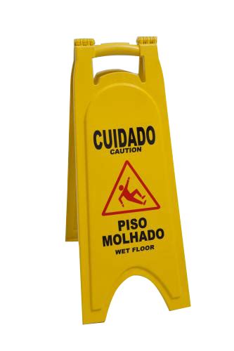 Placa Sinalizadora Piso Molhado Maringá Plásticos