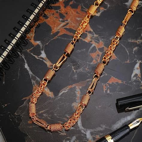 Men Brass Gold Plated Neck Chain Size 50 Cmchain Length At Rs 149