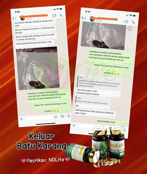 Whatsapp Untuk Info Lanjut 012 4748477 Testimoni Batu Karang Kencing Tak Lawas Pengguna