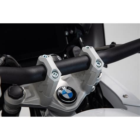 Sw Motech Bar Riser Mm Silver Sw Leh S Handlebar Motostorm