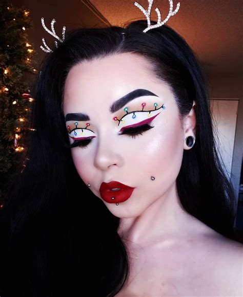 Christmas Lights Makeup Eyemakeupcat Christmas Eyeshadow Holiday