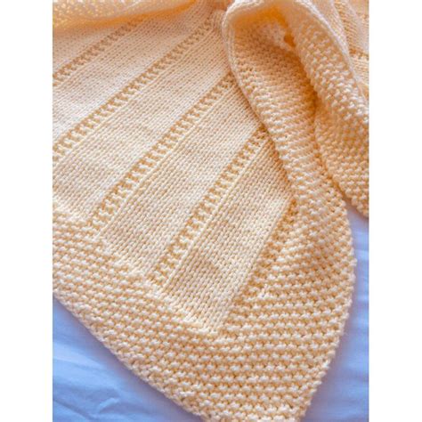 Easy Baby Blanket Reversible Design Knitting Pattern By Daisy Gray