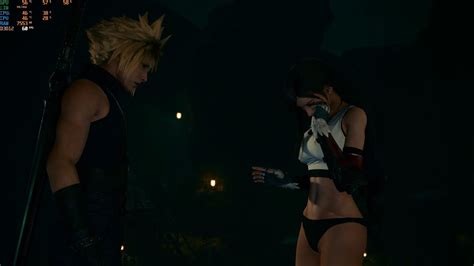 FINAL FANTASY VII REMAKE Tifa No Skirt Black Panties Mod YouTube